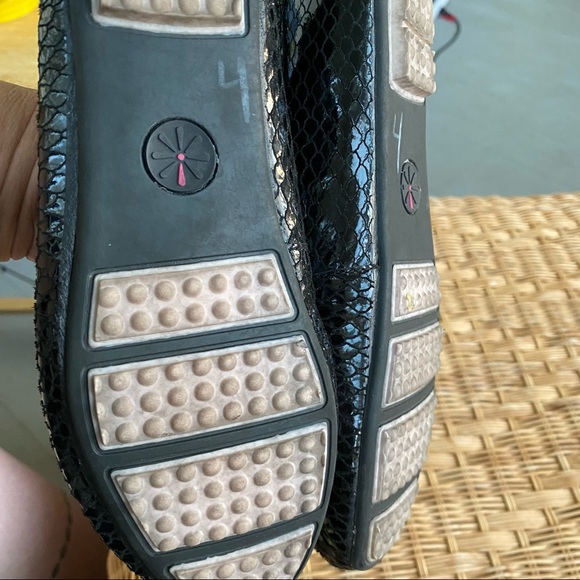 6 Isaac Mizrahi Live Black Patent driving shoes - Picture 4 of 7